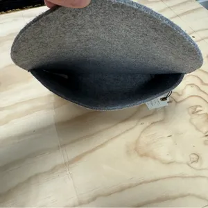 NWT HEARTH & HAND | Hearth & Hand with‎ Magnolia Clutch Heather Gray thumbnail 3