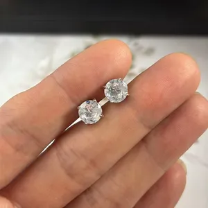 8mm CZ Stud Earrings for Men Women Streetwear Punk Hip Hop Unisex Style thumbnail 6