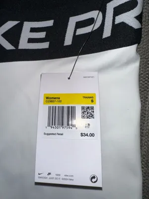 White Nike Pro Shorts thumbnail 2