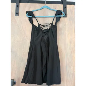 Black Landon Mini Dress Tie Back Princess Polly Size 10 thumbnail 2