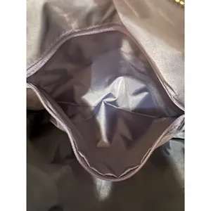 Blue‎ Nylon Zipper Tote Bag Front Pockets Reusable Grocery Beach Travel thumbnail 5