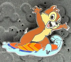 Disney parks WDW Hidden Disney 2026 Wave A Holiday Chip summer trading pin thumbnail 1