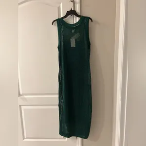 NWT A New Day Midi Tank Dress in Deep Green Size large thumbnail 2