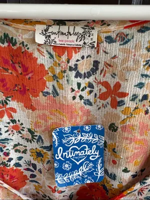 NWT Free People Say It To Me Floral Ruffled Bodysuit Size Medium thumbnail 5