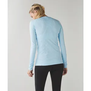 Lululemon Blue Longsleeve Rest Less Shirt thumbnail 2
