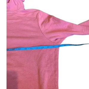 Nike Hoodie Women Medium‎ Pink Pullover Funnel Neck Sporty Athleisure Sweatshirt thumbnail 6