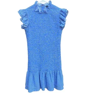 Like New French Connection Elao Verona Smocked Dress Size Small thumbnail 5