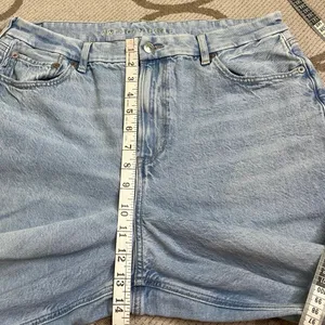 American Eagle AE Curvy Super High-Rise Baggy Straight Jeans Light Blue Size 16L thumbnail 4