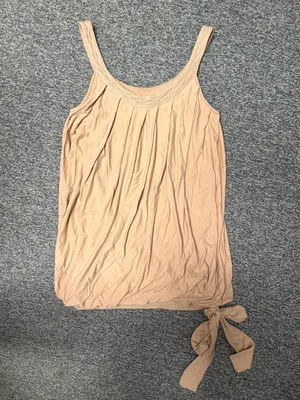 Paige Premium Denim XS Blush Pink Side Tie Bubble Hem Tank Top thumbnail 5