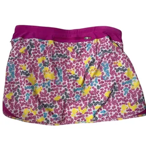 Nike Skort Skirt Women, small, Fuchsia Circle‎ Print Dri Fit Zip Pocket Shorts thumbnail 4
