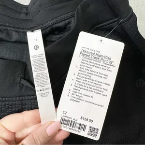Lululemon Textured High Rise Flared Track Pant Black Size 12 NWT thumbnail 10