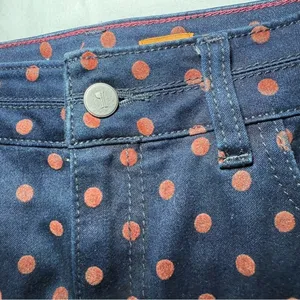 PILCRO & the Letterpress 28 Blue Denim Polka Dots Pencil Skirt Anthropologie thumbnail 2