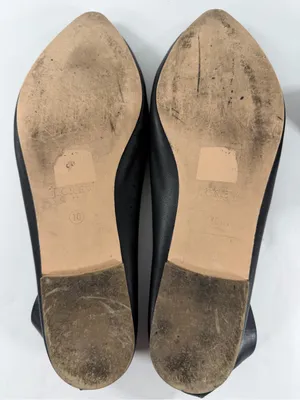 JCrew Black Leather Pointed Toe Loafers Flats Minimalist Preppy Shoes Womens 10‎ thumbnail 5