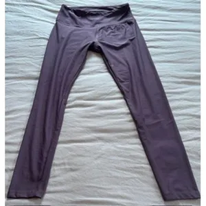 Balance Collection Womens Mauve Purple High Waisted Athletic Leggings Large thumbnail 1