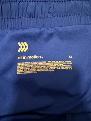All in Motion Blue Workout Shorts thumbnail 3