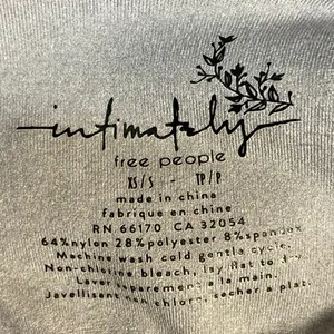 Free People Intimately Clean Lines Scoop Neck Sleeveless Tank Bodysuit Top Sz XS thumbnail 4