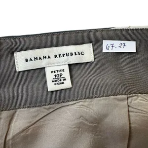 Banana Republic Multicolor Linen Pleated Striped Skirt Women Petite 10P | 67-27 thumbnail 3
