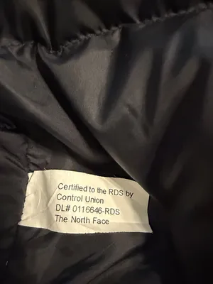THE NORTH FACE Insulated Black Hooded Parka long size L 100% nylon and Goose thumbnail 10