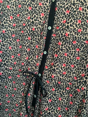 Victoria’s Secret Leopard / Roses Onesie Large thumbnail 4
