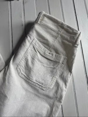 Banana Republic Corduroy Pants White Size 10 thumbnail 3