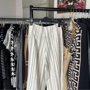 New Free People FP One Bette Wide Leg Striped Lace Up Pants Womens Size 6 NWOT thumbnail 12
