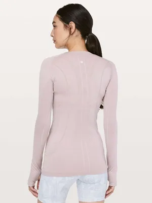 Lululemon Swiftly Tech Long Sleeve Tee Blush Pink Size 8 thumbnail 3