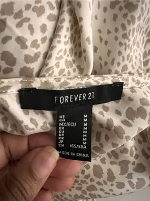 Forever 21 Cream and Tan Leopard Satin Slip Dress thumbnail 5