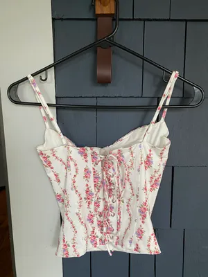 Edikted Indira Printed Cupped Lace Up Corset thumbnail 3