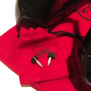 Christian Louboutin black patent leather shoes. thumbnail 6