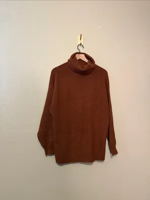 FREE PEOPLE Softly Structured Sweater Brown Size Small thumbnail 6