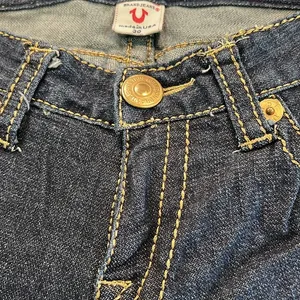 True religion women’s 30 gold threaded medium‎ wash jeans y2k vintage bootcut thumbnail 5
