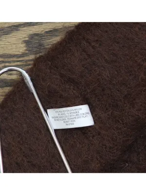 NEW On 34th Solid Brushed Beanie Fuzzy Wool Blend MO1542505 Chocolate Brown thumbnail 3