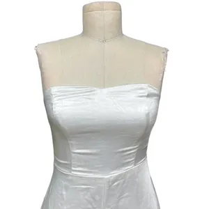 Lulus Eternal Infatuation White Satin Strapless Maxi‎ Dress Size XS thumbnail 5