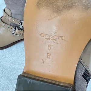 COACH Lilliana Studded Leather Suede Zip Up Ankle Boots Size 6 thumbnail 14