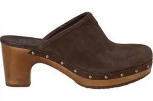 UGG Abbie espresso‎ suede leather clogs size 7 thumbnail 1