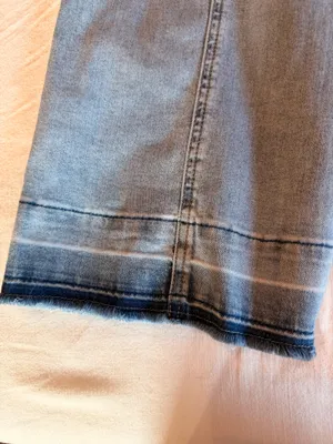 FDJ French Dressing Suzanne Pintuck Wide Leg Jeans Light Wash Size 8 thumbnail 5