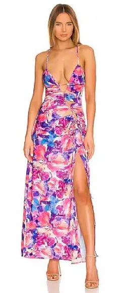 For Love & Lemons Natasha Maxi Dress thumbnail 1