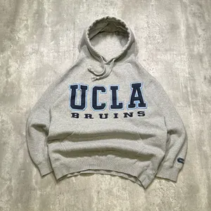 Colosseum Vintage Y2K Embroidered Grey UCLA Bruins Heavy Hoodie Sweatshirt thumbnail 1