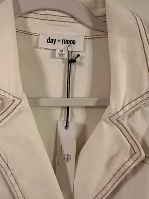 Boutique Day + Moon White Denim Romper thumbnail 3
