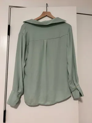 Green Button Down Long Sleeve  thumbnail 2