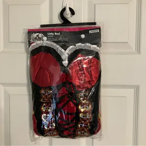 Spirit Little Red Women's Red and Black Costume Dress with Hooded Cape thumbnail 3