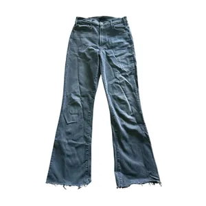 MOTHER The Hustler Ankle Fray Jeans Size 25 Lighting Up Lanterns Gray High Rise thumbnail 3