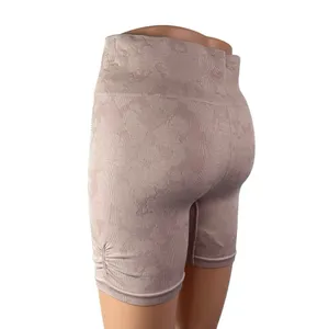 Gymshark Pink Camo High Rise Yoga Workout Running Athletic Biker Shorts Size L thumbnail 3