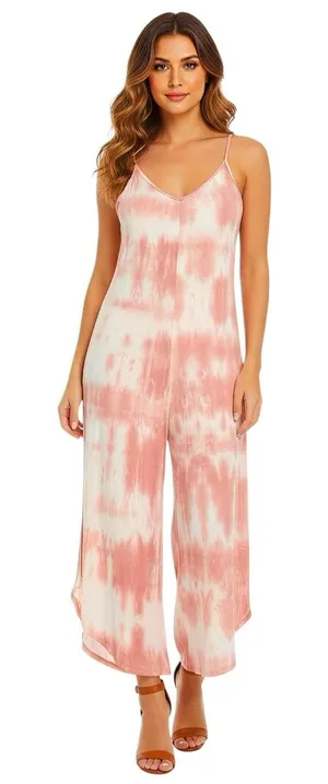 21 Saints Womens Jumpsuit Pants Size Large Capri Romper Tie Dye Y2k 90s Hipster thumbnail 1