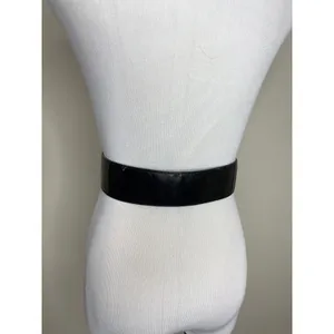 Black Stretch Belt Silver Hardware OSFA thumbnail 2