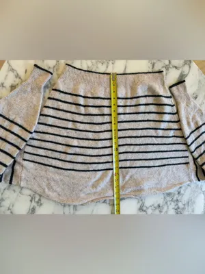 EUC Madewell Wedged V-Neck Sweater • size Large • NT588 PILLING thumbnail 8