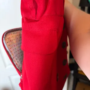 OGIO RED BAG WITH POLKA DOTS 14” X 14”. Preloved thumbnail 5