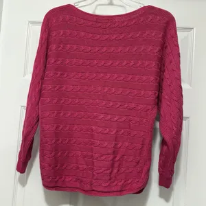 Lauren Ralph Lauren Pink Cable Knit Sweater Women’s Size XS thumbnail 3