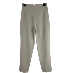 ZARA Cream Straight Leg Pants Size S Gently Used thumbnail 3