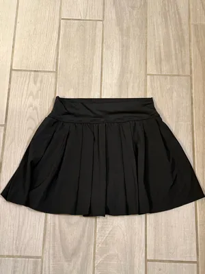 Vanilla Star Black Pleated Tennis Mini Skirt thumbnail 3
